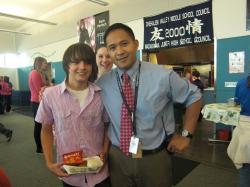 Mr. Franco and student
