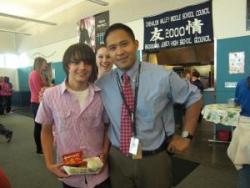 Mr. Franco and student