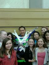 Mr. Franco with students from CV