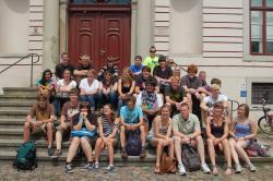 Newberg High School students and their German student partners. 